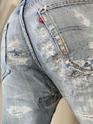 Ripped and patched Jeans
