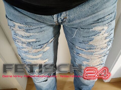 Zerfetzte Jeans